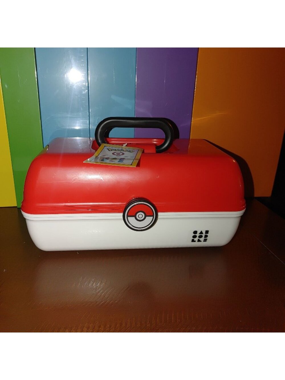 Pokemon X Caboodle Limited Edition Make Up Organizer Train Mirror Case Box